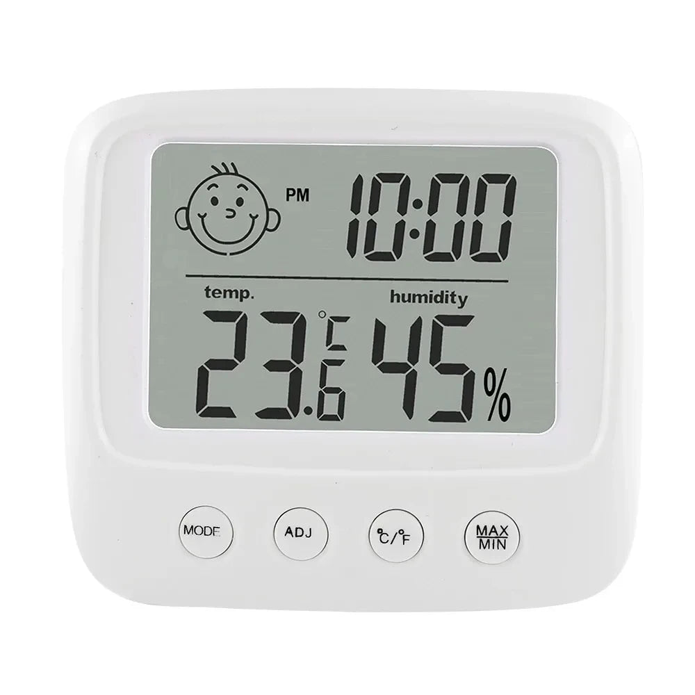 Baby Room Thermometer & Hygrometer – Backlit, Accurate Temperature and Humidity Monitor